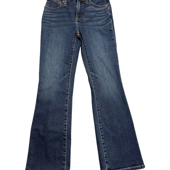 Madewell Women’s Mid Rise Kick Out Crop Preppy Jeans size 24 - Picture 2 of 9